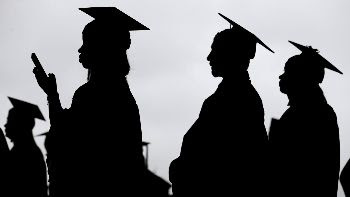 graduates silhouette